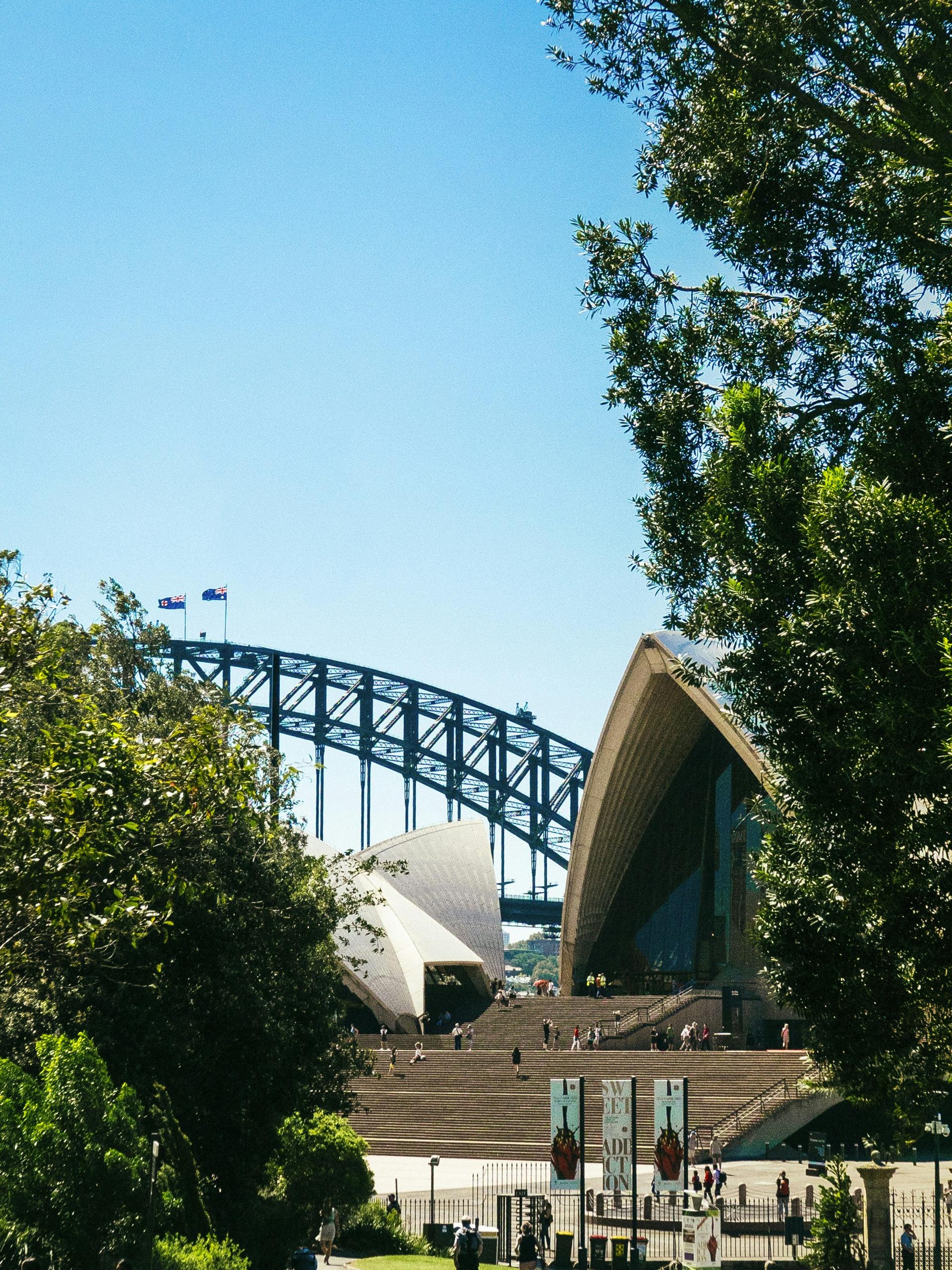 Sydney Opera House and Harbour Bridge in Australia — popular study destination