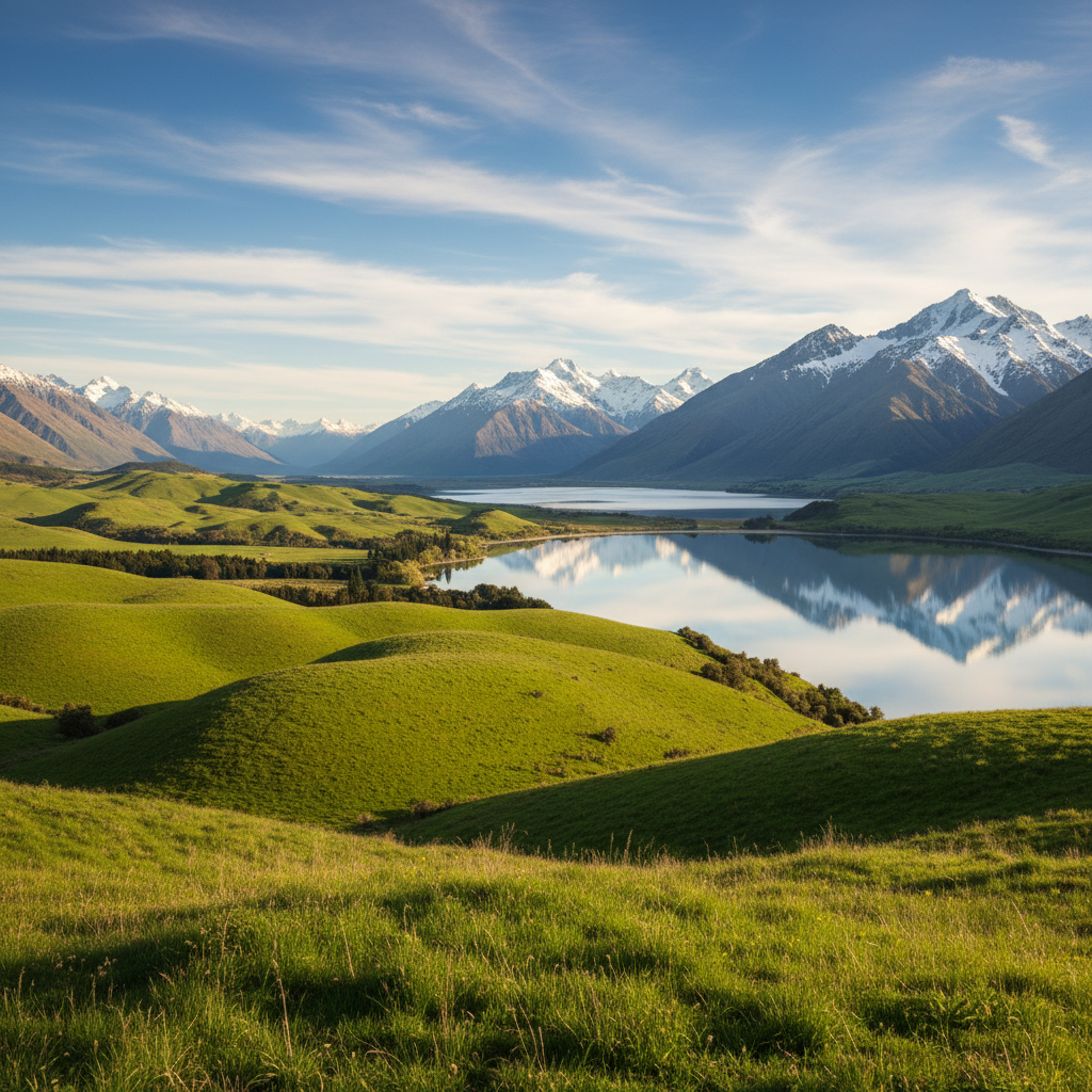 New Zealand scenic landscape representing study destination