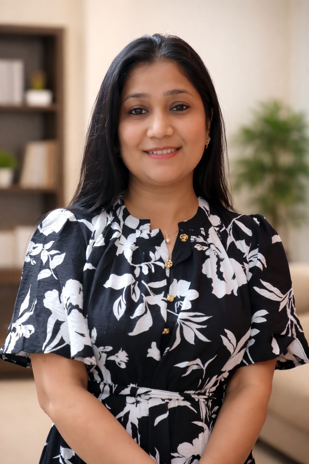 Sheena Kapoor, Founder and Operations Manager of MyEduQuest, smiling confidently