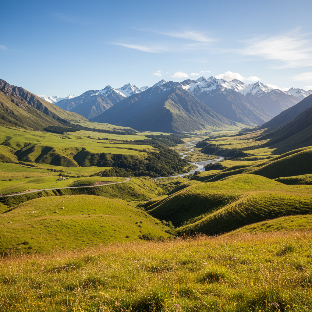New Zealand scenic landscape representing study destination