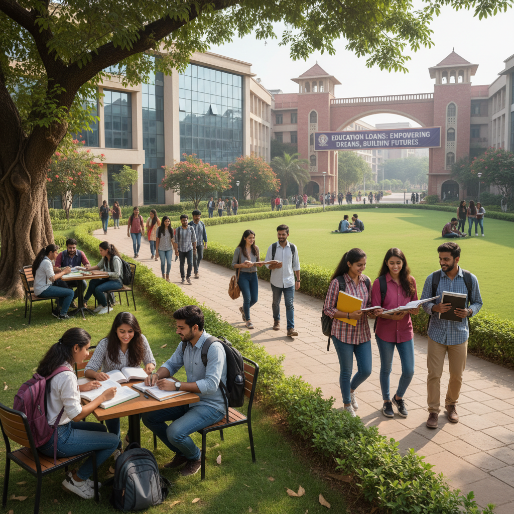 Study in USA - Carnegie Mellon University campus buildings with students on the lawn in Pittsburgh Pennsylvania for Indian students